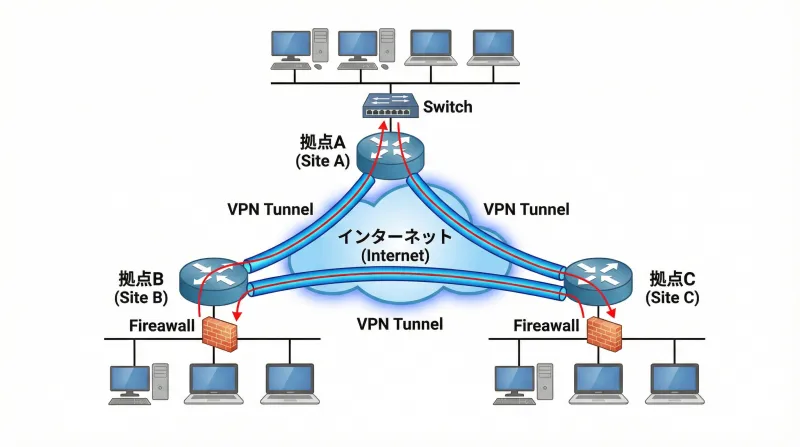 インターネットVPN構成図